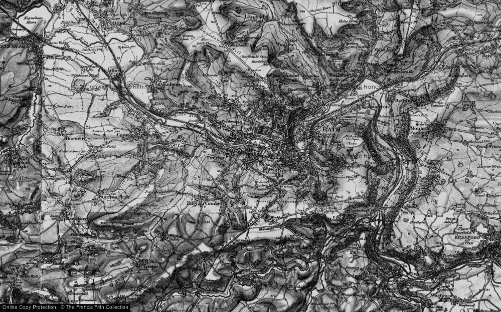 Old Map of Oldfield Park, 1898 in 1898