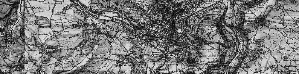 Old map of Oldfield Park in 1898