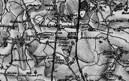 Old map of Oldhall Green in 1898