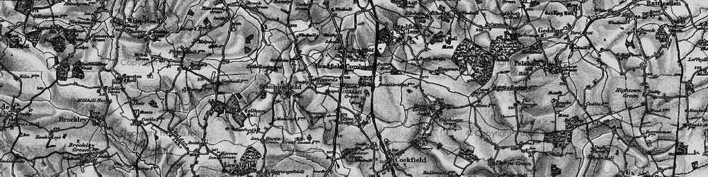 Old map of Oldhall Green in 1898