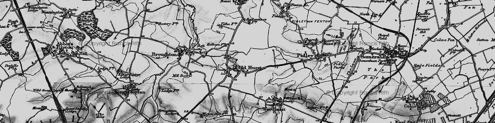 Old map of Oldhurst in 1898