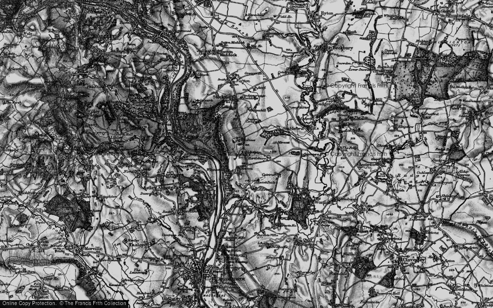 Old Map of Oldington, 1899 in 1899