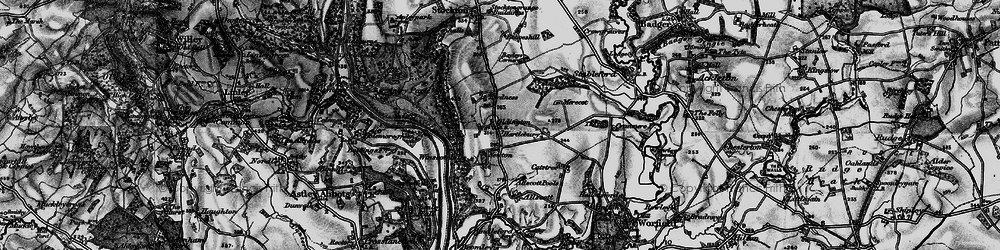 Old map of Oldington in 1899