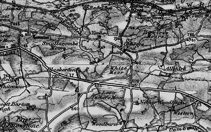 Old map of Oldways End in 1898