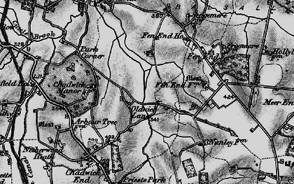 Old map of Oldwich Lane in 1899