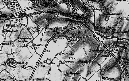 Old map of Olives in 1896