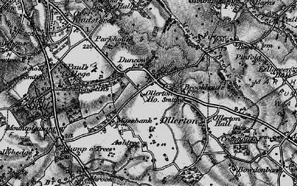 Old map of Ollerton in 1896