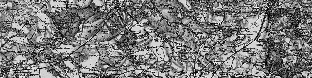 Old map of Ollerton in 1896