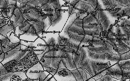 Old map of Olmstead Hall in 1895