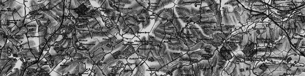 Old map of Olmstead Hall in 1895