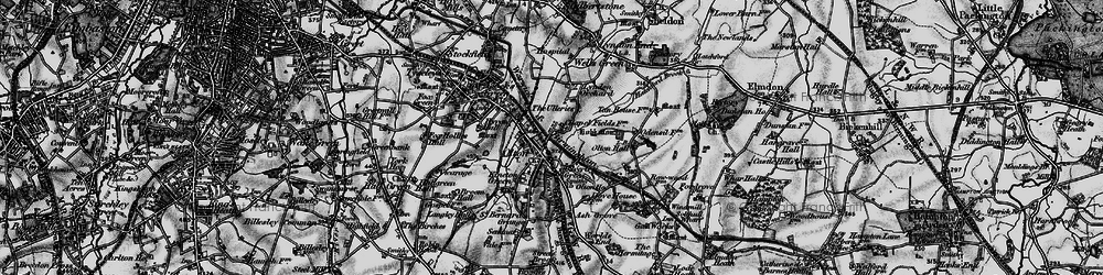 Old map of Olton in 1899