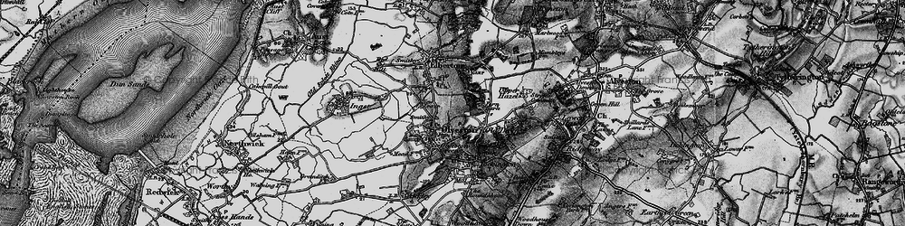 Old map of Olveston in 1897