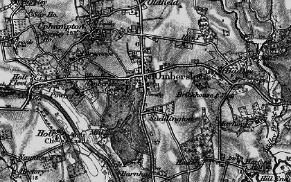 Old map of Ombersley in 1898