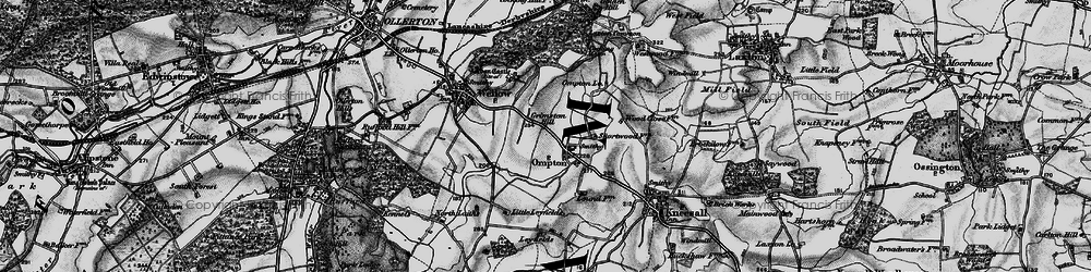 Old map of Ompton in 1899