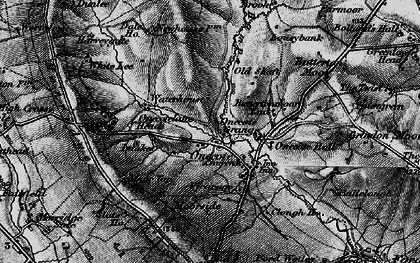Old map of Onecote in 1897