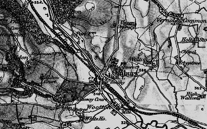 Old map of Onibury in 1899