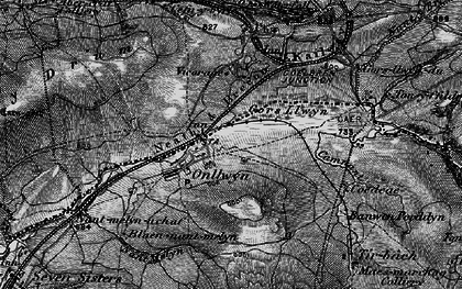 Old map of Onllwyn in 1898