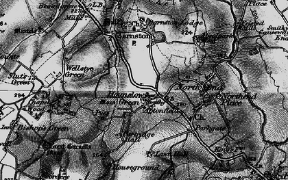 Old map of Barnston Lodge in 1896
