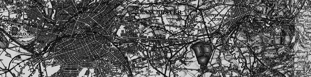 Old map of Openshaw in 1896