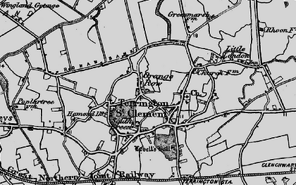 Old map of Orange Row in 1893