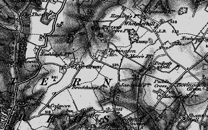Old map of Orchard Leigh in 1896