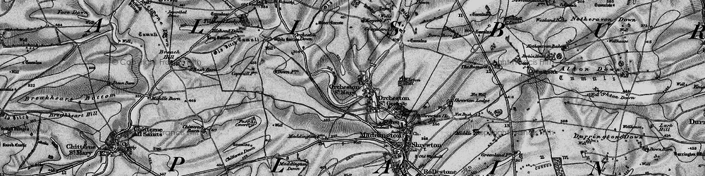 Old map of Orcheston in 1898
