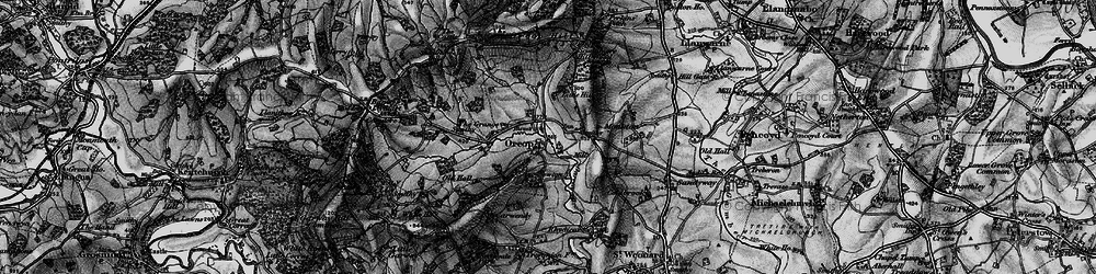 Old map of Orcop in 1896