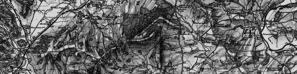 Old map of Orcop Hill in 1896