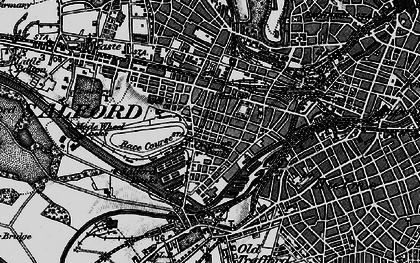 Old map of Ordsall in 1896