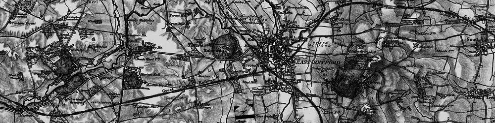 Old map of Ordsall in 1899