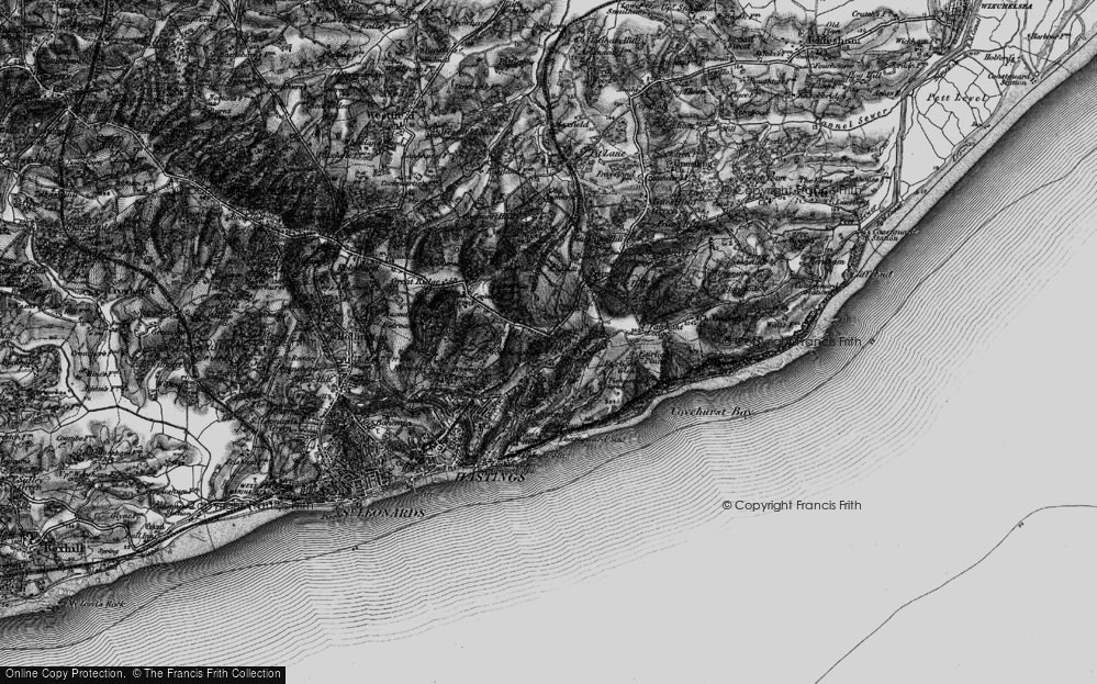 Old Map of Ore, 1895 in 1895