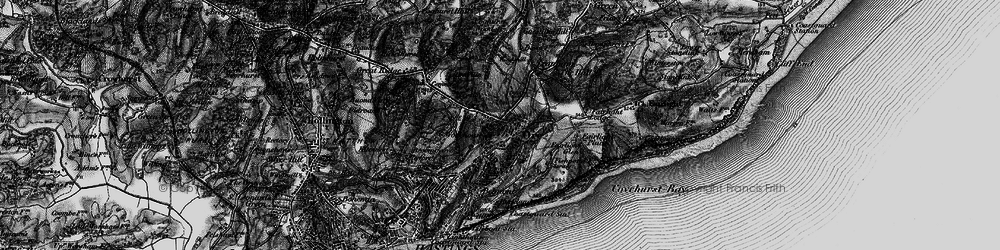 Old map of Ore in 1895