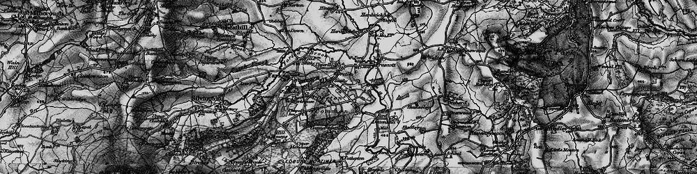 Old map of Detton Hall in 1899