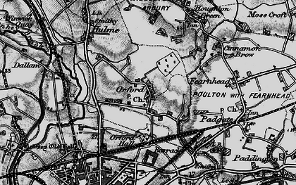 Old map of Orford in 1896