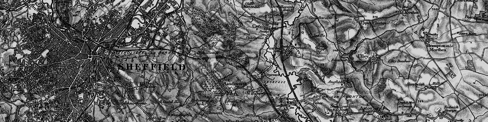 Old map of Orgreave in 1896