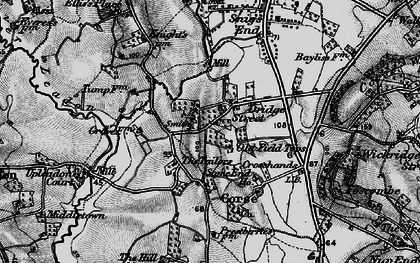 Old map of Oridge Street in 1896
