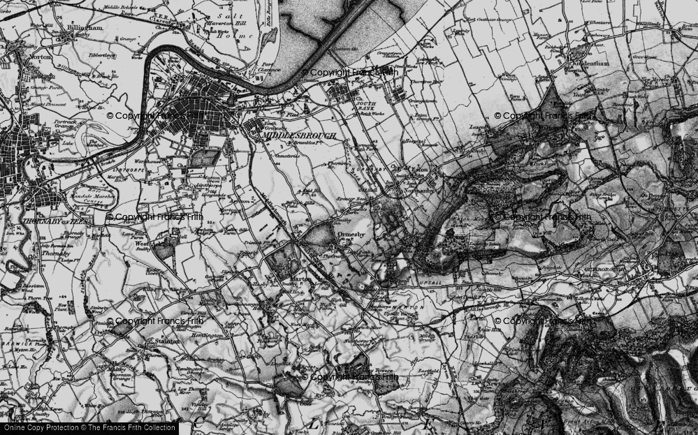 Old Map of Ormesby, 1898 in 1898