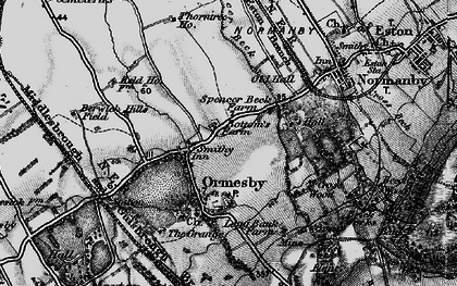 Old map of Ormesby in 1898