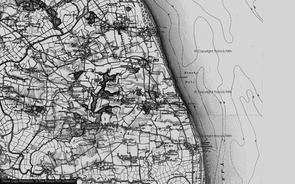 Old Map of Ormesby St Margaret, 1898 in 1898