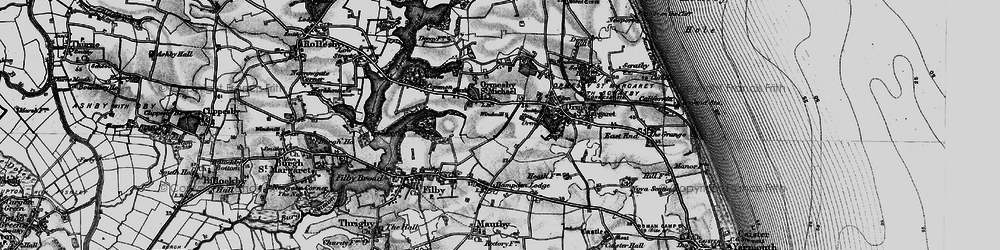 Old map of Ormesby St Michael in 1898