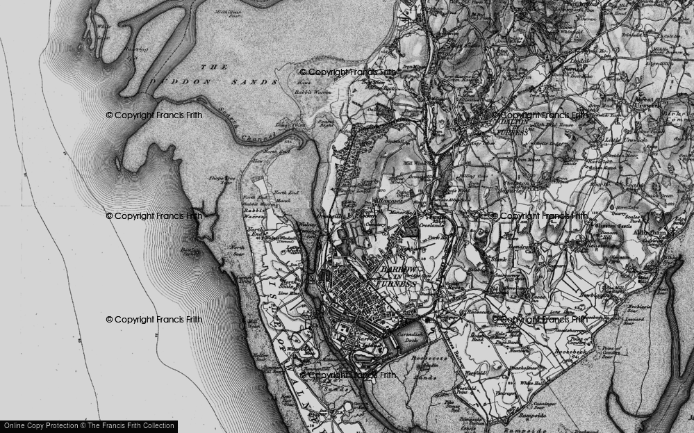 Old Map of Historic Map covering Sowerby Cotts in 1897