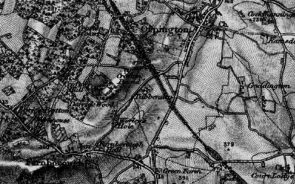 Old map of Orpington in 1895