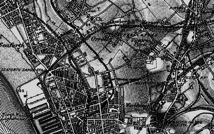 Old map of Orrell in 1896