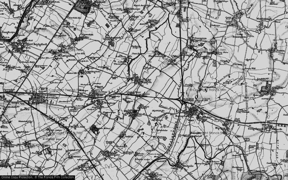 Old Map of Orston, 1899 in 1899