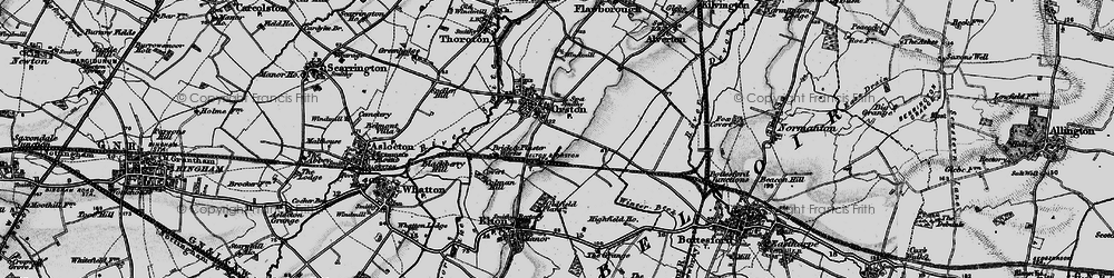Old map of Orston in 1899