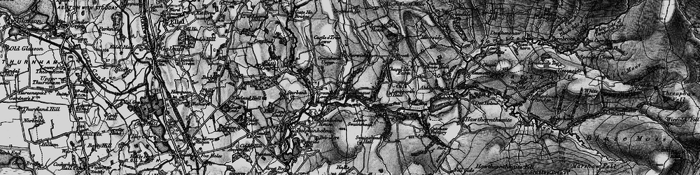 Old map of Borwicks in 1898