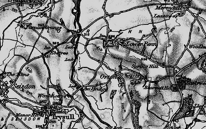 Old map of Orton in 1899