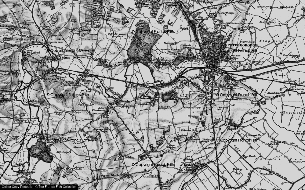 Old Map of Orton Brimbles, 1898 in 1898