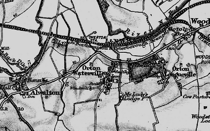 Old map of Orton Brimbles in 1898