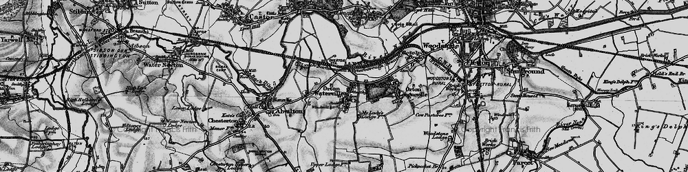 Old map of Orton Brimbles in 1898